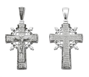 Крест серебряный Ag 925, коллекция Санкт-Петербург, Чернение (оксидирование), 14,1 гр. КРС02241495