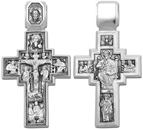 Крест серебряный Ag 925, коллекция Санкт-Петербург, Чернение (оксидирование), 18,3 гр. КРС02241501