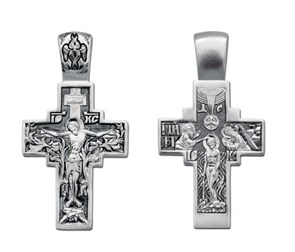 Крест серебряный Ag 925, коллекция Санкт-Петербург, Чернение (оксидирование), 10,44 гр. КРС02241504