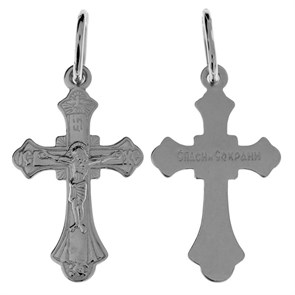 Крест серебряный Ag 925, коллекция Иваново, 0,72 гр. КРС02241531