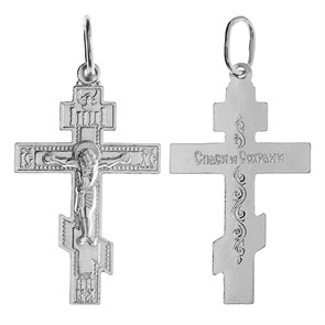 Крест серебряный Ag 925, коллекция Иваново, Родий, 1,47 гр. КРС02241559