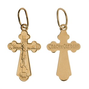 Крест золотой Au 585, коллекция Иваново, 1,34 гр. КРС02241803