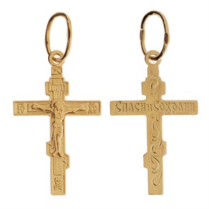 Крест золотой Au 585, коллекция Иваново, 1,2 гр. КРС02241814