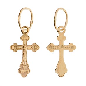 Крест золотой Au 585, коллекция Иваново, 0,84 гр. КРС02241818