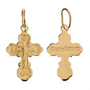 Крест золотой Au 585, коллекция Иваново, 1,35 гр. КРС02241819