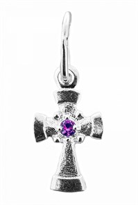 Крест серебряный Ag 925, коллекция Иваново, вставка Фианит, 0,58 гр. КРС02241853