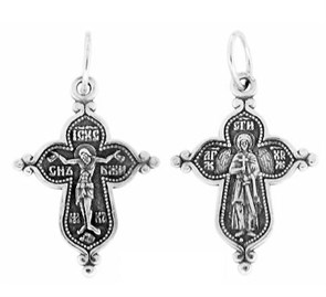 Крест серебряный Ag 925, коллекция Спаси и сохрани, с молитвой Спаси и сохрани, 1,37 гр. КРС02241895