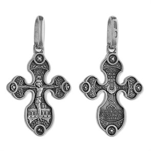 Крест серебряный Ag 925, коллекция Липецк, Чернение (оксидирование), 3,99 гр. КРС02241915