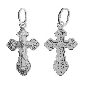 Крест серебряный Ag 925, коллекция Царь Славы, 0,78 гр. КРС02241936