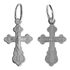 Крест серебряный Ag 925, коллекция Царь Славы, 0,47 гр. КРС02241943