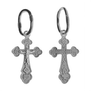 Крест серебряный Ag 925, коллекция Царь Славы, 0,26 гр. КРС02241946