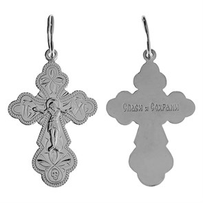 Крест серебряный Ag 925, коллекция Спаси и сохрани, 1,29 гр. КРС02241959