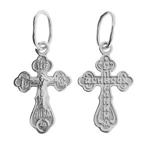 Крест серебряный Ag 925, коллекция Царь Славы, 0,64 гр. КРС02241964