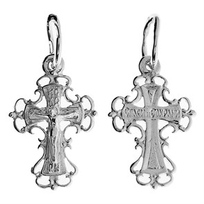 Крест серебряный Ag 925, коллекция Царь Славы, 0,69 гр. КРС02241972