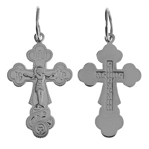 Крест серебряный Ag 925, коллекция Спаси и сохрани, 1,61 гр. КРС02241995