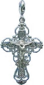 Крест серебряный Ag 925, коллекция Эпифания, 3,2 гр. КРС02242056