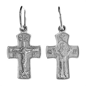 Крест серебряный Ag 925, коллекция Иваново, Платина, 1,03 гр. КРС02242336