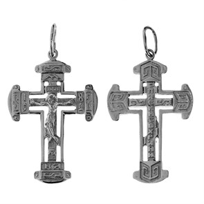 Крест серебряный Ag 925, коллекция Царь Славы, Платина, 2,33 гр. КРС02242381