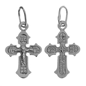 Крест серебряный Ag 925, коллекция Эпифания, Платина, 0,52 гр. КРС02242391