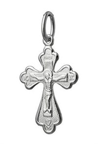 Крест серебряный Ag 925, коллекция Иваново, Родий, 0,9 гр. КРС02242463