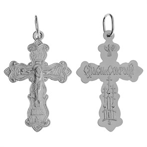 Крест серебряный Ag 925, Родий, 1,92 гр. КРС02242475