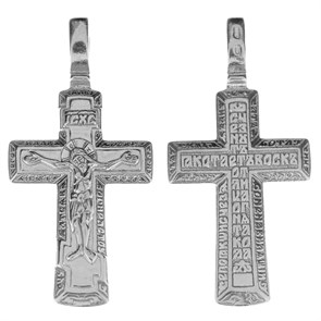 Крест серебряный Ag 925, коллекция Иваново, Родий, 4,27 гр. КРС02242534