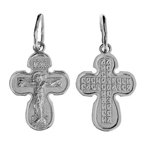Крест серебряный Ag 925, коллекция Иваново, Родий, 1,03 гр. КРС02242549