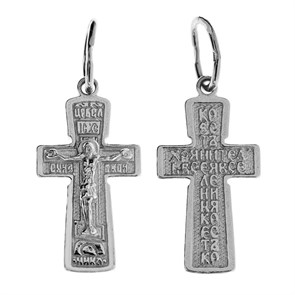 Крест серебряный Ag 925, коллекция Иваново, Родий, 1,28 гр. КРС02242552