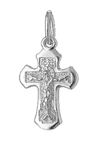 Крест серебряный Ag 925, коллекция Иваново, Родий, 1,01 гр. КРС02242563