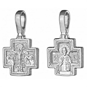 Крест серебряный Ag 925, коллекция Иваново, Родий, 1,82 гр. КРС02242567