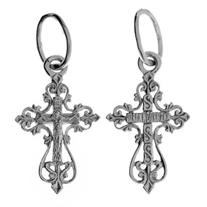 Крест серебряный Ag 925, коллекция Иваново, Родий, 0,84 гр. КРС02242568