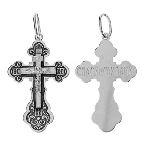 Крест серебряный Ag 925, коллекция Иваново, Чернение (оксидирование), 1,93 гр. КРС02242575