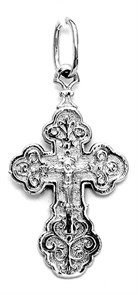 Крест серебряный Ag 925, коллекция Иваново, Родий, 1,75 гр. КРС02242577