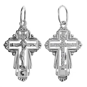 Крест серебряный Ag 925, коллекция Иваново, Родий, 1,37 гр. КРС02242579