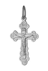Крест серебряный Ag 925, коллекция Иваново, Родий, 1,75 гр. КРС02242580
