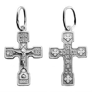 Крест серебряный Ag 925, коллекция Иваново, Родий, 1,08 гр. КРС02242582