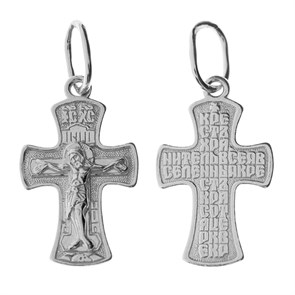 Крест серебряный Ag 925, коллекция Иваново, Родий, 1,09 гр. КРС02242585