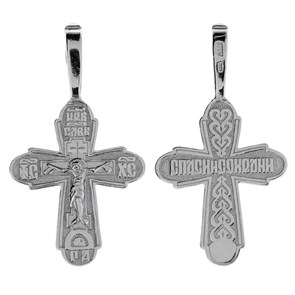 Крест серебряный Ag 925, 1,09 гр. КРС02242590