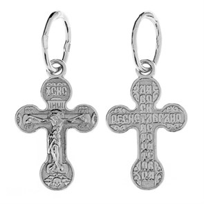 Крест серебряный Ag 925, коллекция Иваново, Родий, 0,64 гр. КРС02242596