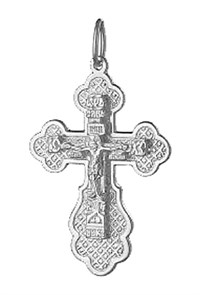 Крест серебряный Ag 925, коллекция Иваново, Родий, 5,02 гр. КРС02242605
