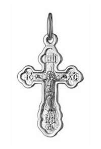 Крест серебряный Ag 925, коллекция Иваново, Родий, 2,2 гр. КРС02242614