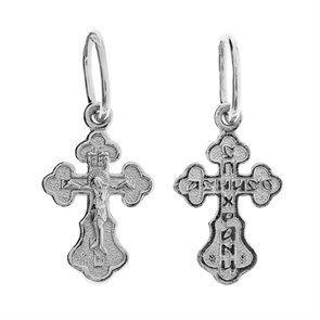 Крест серебряный Ag 925, коллекция Иваново, Родий, 0,57 гр. КРС02242622