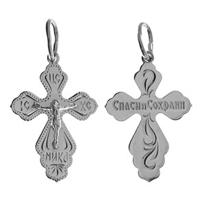 Крест серебряный Ag 925, коллекция Москва златоглавая-2, Родий, 1,5 гр. КРС02242659