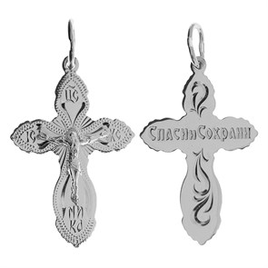 Крест серебряный Ag 925, коллекция Москва златоглавая-2, Родий, 1,97 гр. КРС02242668