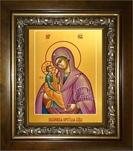 Шуйская икона Божией Матери 14х18 в киоте 20х24 km_25_241