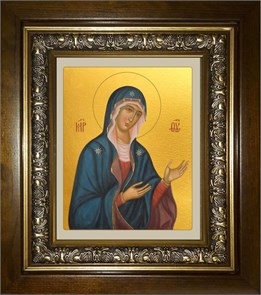 Деисусная икона Божией Матери 14х18 в киоте 20х24 km_25_253