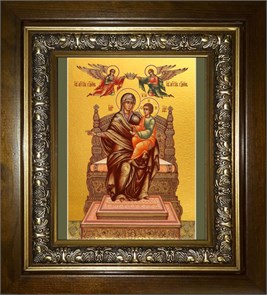 Домостроительница, икона Божией Матери 14х18 в киоте 20х24 km_25_262