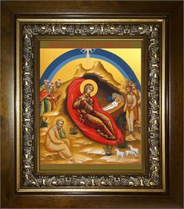 Рождество Христово 14х18 в киоте 20х24 km_25_355