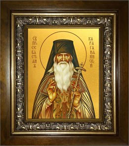 Севастиан Карагандинский (Фомин) Преподобноисповедник 14х18 в киоте 20х24 km_25_370