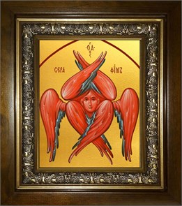 Серафим Шестикрылый 14х18 в киоте 20х24 km_25_543